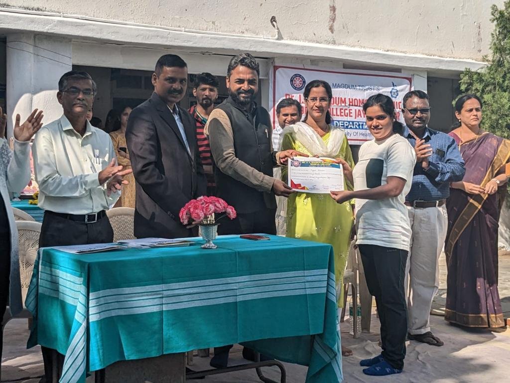 Read more about the article Global Surya Namaskar Day Celebrated at Dr. J.J.Magdum Hom. Medical College Hospital,Jaysingpur by Yoga and Naturopathy Department